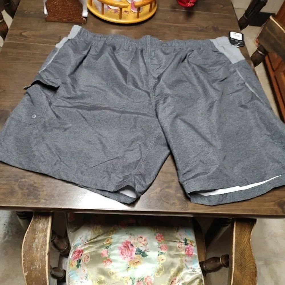 New Laguna Originals Charcoal Gray Swim Shorts Size Men's 4X